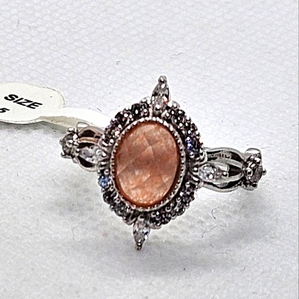 Carnelian Quartz Ring Sz 5